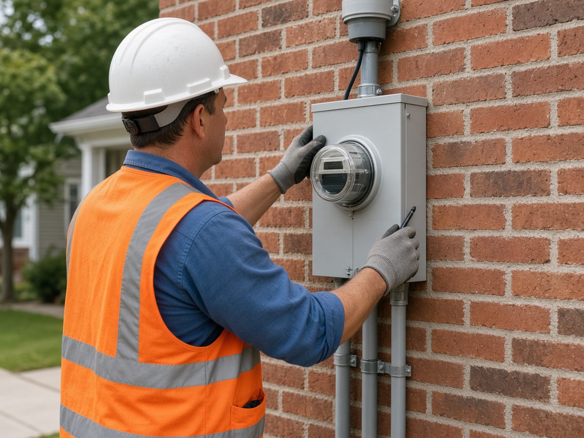 Exterior home service installation